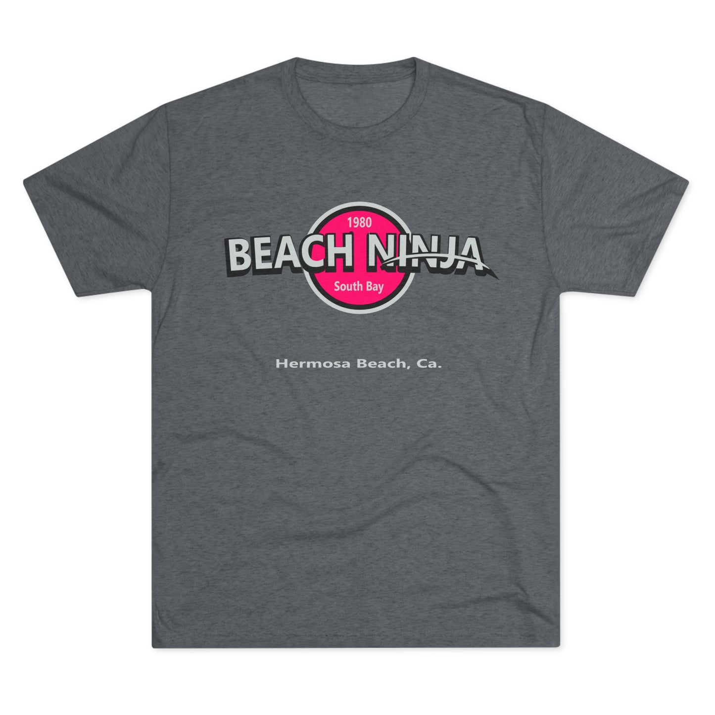 Beach Ninja Tri-Blend Crew Tee - Hermosa Beach, CA - Relaxed Summer Vibes