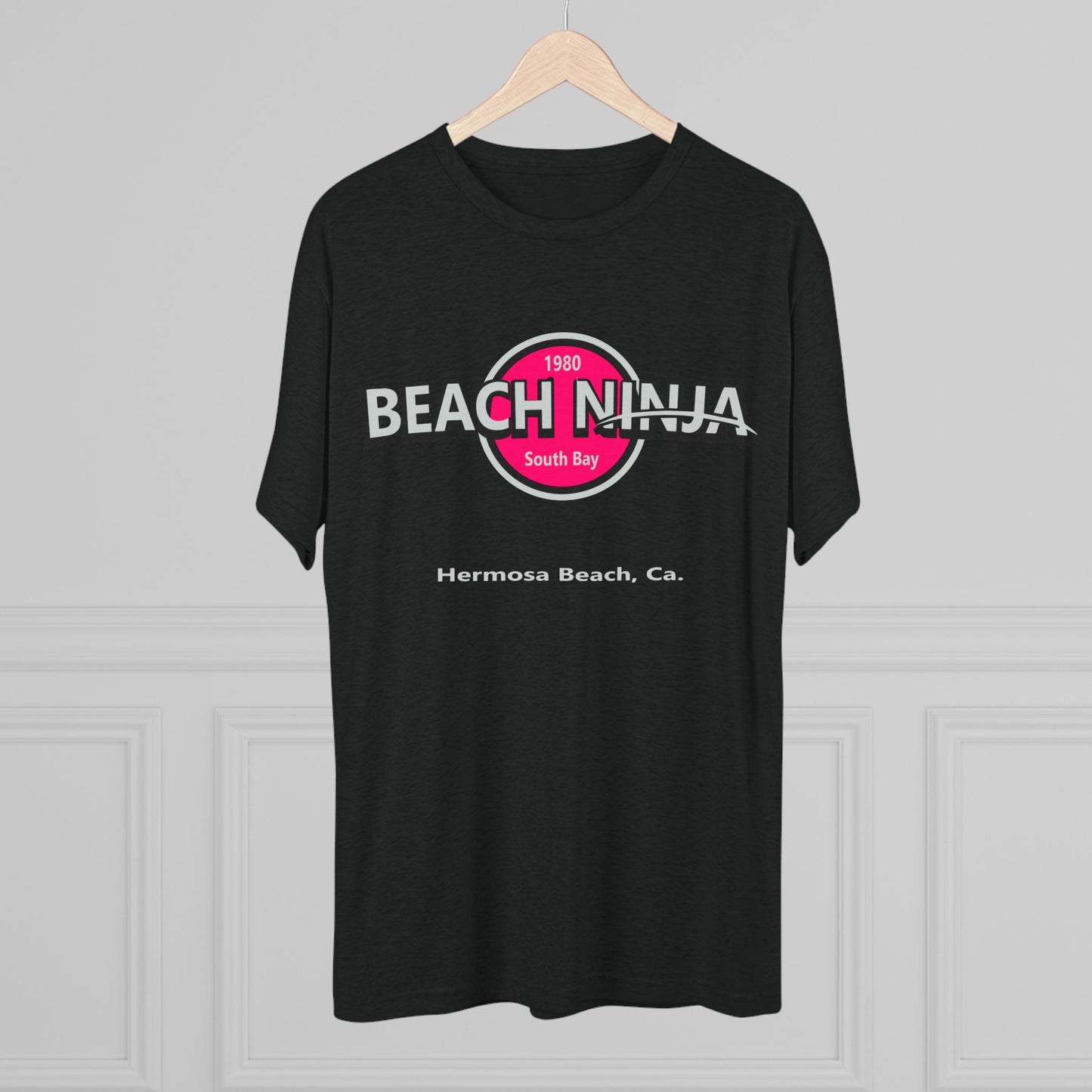 Beach Ninja Tri-Blend Crew Tee - Hermosa Beach, CA - Relaxed Summer Vibes