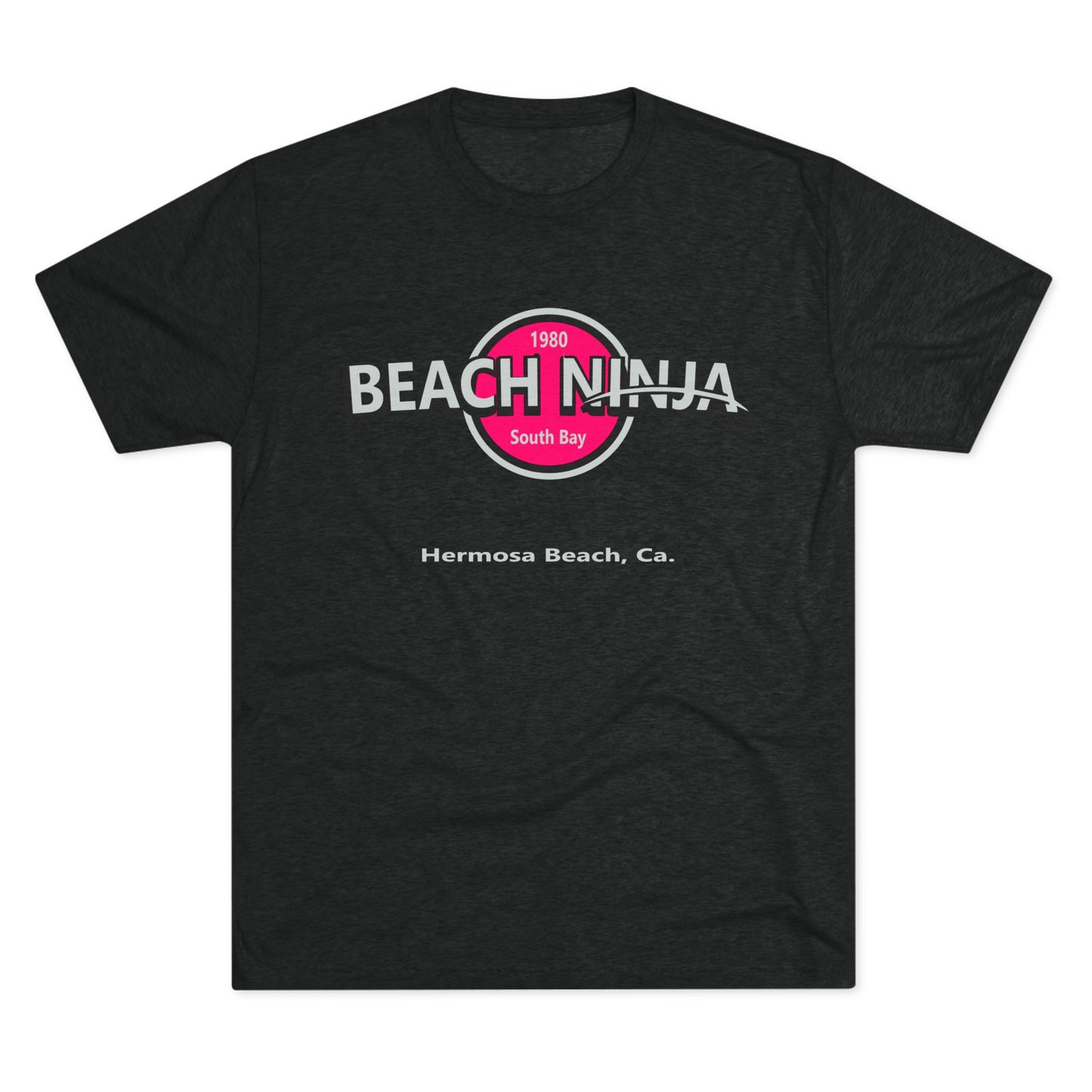 Beach Ninja Tri-Blend Crew Tee - Hermosa Beach, CA - Relaxed Summer Vibes