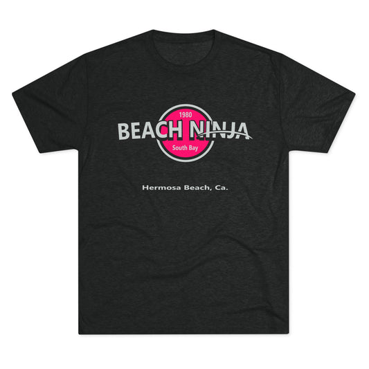 Beach Ninja Tri-Blend Crew Tee - Hermosa Beach, CA - Relaxed Summer Vibes