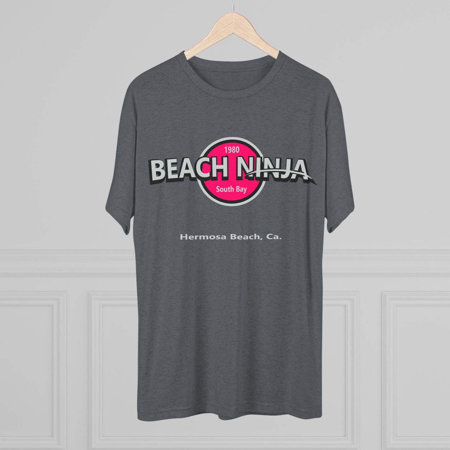 Beach Ninja Tri-Blend Crew Tee - Hermosa Beach, CA - Relaxed Summer Vibes